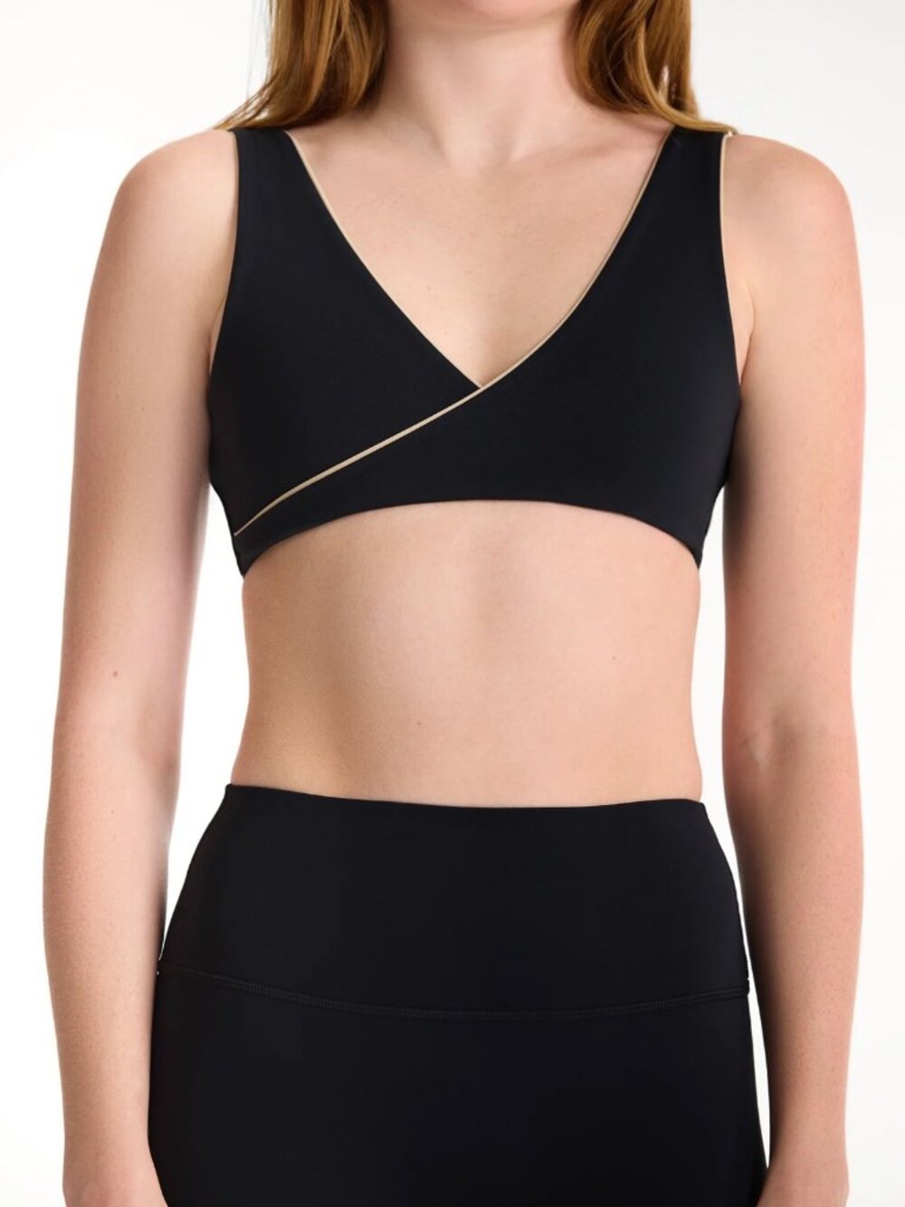 SET AIRLUXE BREATH WRAP BRA, BLACK - Size XL,
